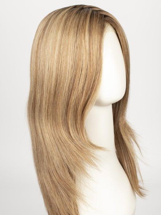 SS12/22 SHADED CAPPUCCINO | Light Golden Brown Evenly Blended with Cool Platinum Blonde Highlights and Dark Roots