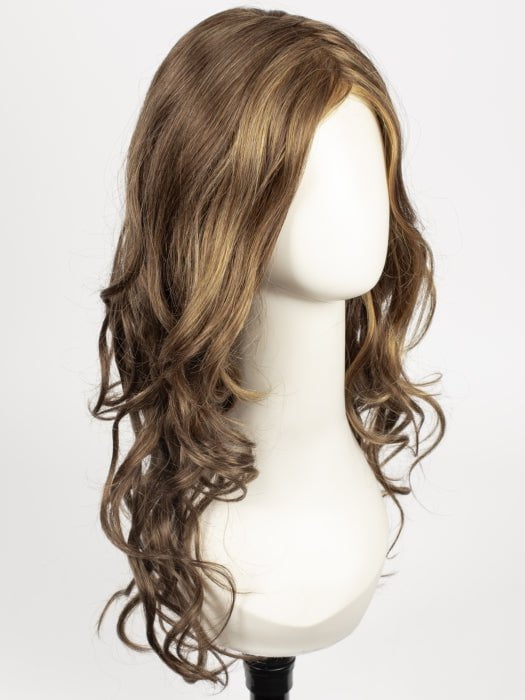 R9F26 MOCHA FOIL | Warm Medium Brown with Medium Golden Blonde Highlights Around the Face