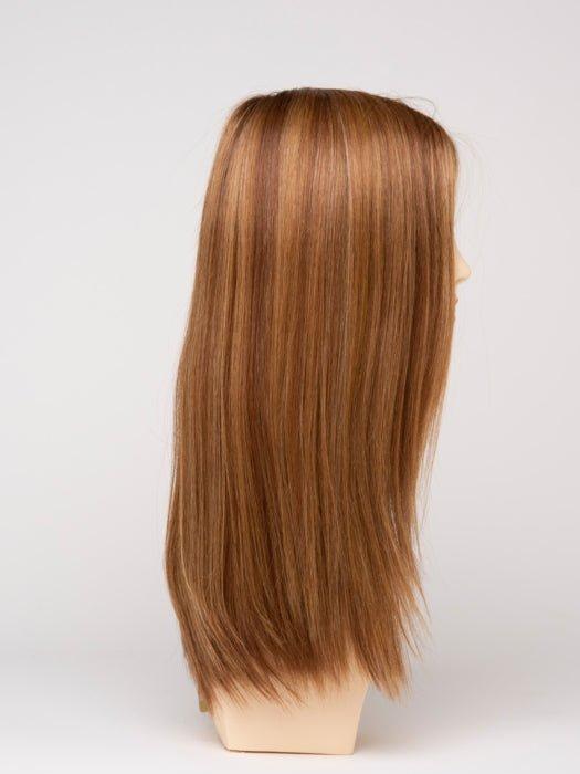 GOLDEN NUTMEG | Medium Brown roots with overall Warm Cinnamon base and Golden Blonde hightlights