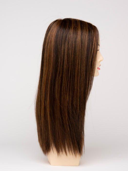 CHOCOLATE CARAMEL | Medium Brown with Soft Red and Blonde highlights