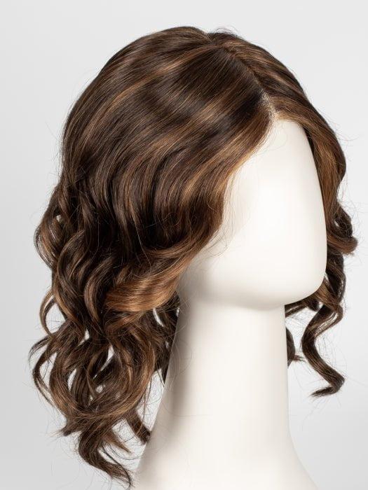 6F27 CARAMEL RIBBON  | Dark Brown with Light Red-Gold Blonde Highlights and Tips