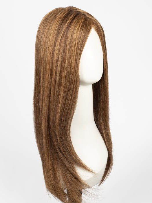 6F27 CARAMEL RIBBON | Dark Brown with Light Red-Gold Blonde Highlights and Tips