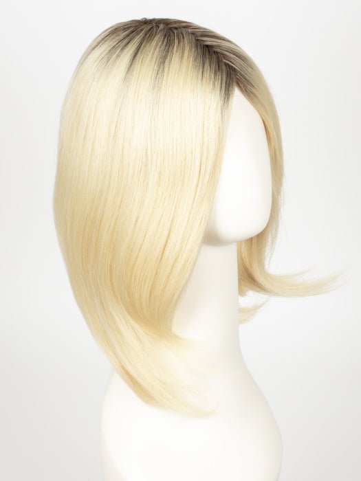 613/102S8 | Pale Natural Gold Blonde and Pale Platinum Blonde Blend, Shaded with Medium Brown