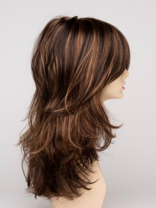 CHOCOLATE CARAMEL | Medium Brown with Soft Red and Blonde highlights