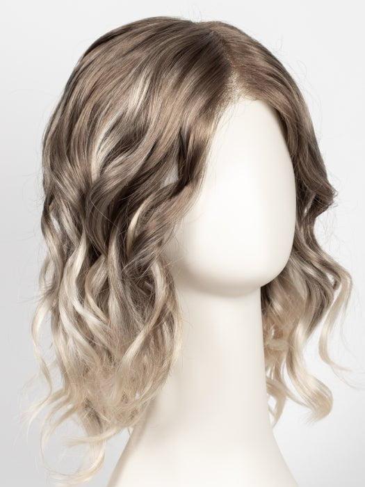 S8-18/26RO FAWN | Cascading Ombre Shade | Rich Dark Brown Roots blend with Honey and Platinum Blonde Hues at the Tips