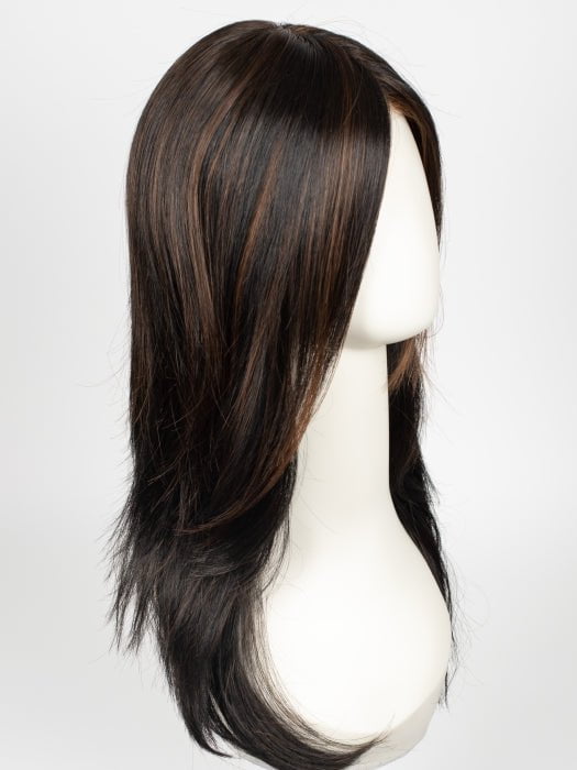 1BRH30 CHOCOLATE PRETZEL | Soft Black with 33% Gold-Red Highlights