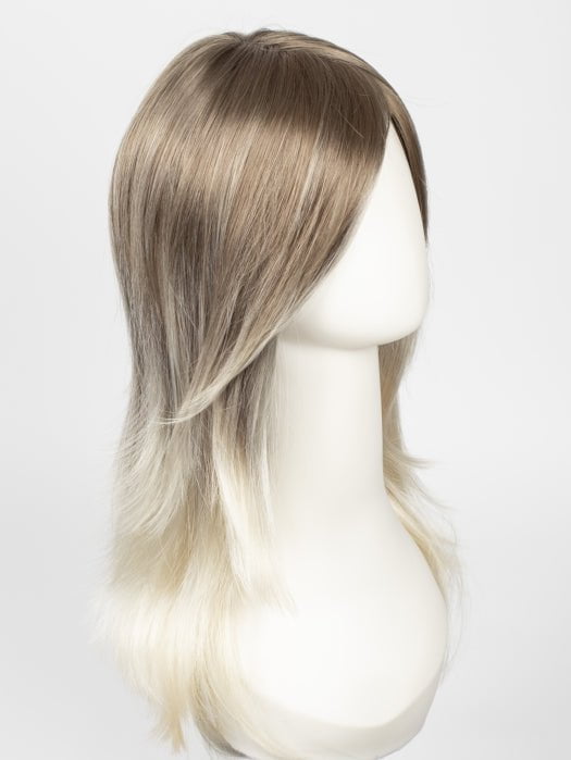 S18-60/102RO SOLSTICE | Cascading Ombre Shade | Cool, Dark Roots gradually lighten to a Shock of Patinum Blonde