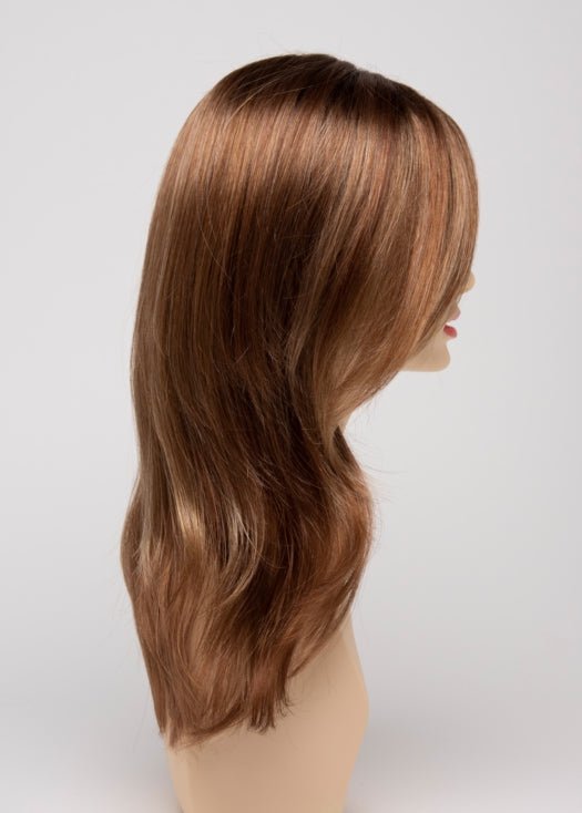 CREAMED COFFEE | Medium Brown roots and base with Cinnamon and Golden Blonde highlights