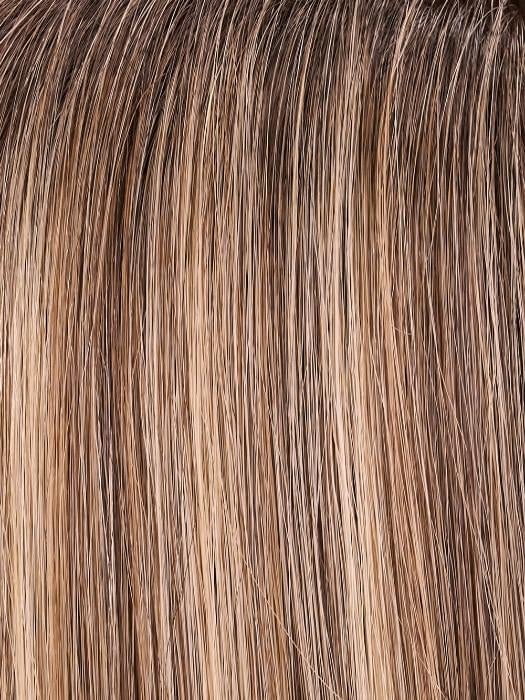 24B18S8 SHADED MOCHA | Medium Natural Ash Blonde and Light Natural Gold Blonde Blend, Shaded with Medium Brown