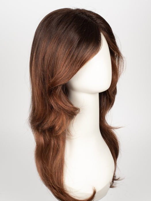 CRIMSON-LR | Dark Burgundy with Light Coppery ends and long dark roots