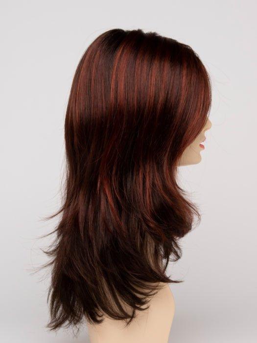 CHOCOLATE CHERRY | Dark Brown roots with overall Medium Brown base with Deep Red highlights