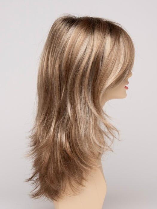 SPARKLING CHAMPAGNE | Medium Brown roots with overall Strawberry Blonde base and soft Golden Blonde highlights