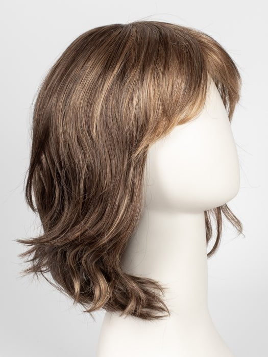 R9F26 MOCHA FOIL | Warm Medium Brown with Medium Golden Blonde Highlights Around the Face