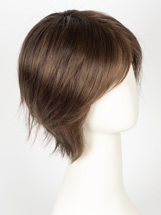 CHOCOLATE ROOTED | Medium to Dark Brown Base with Light Reddish Brown Highlights and Dark Roots