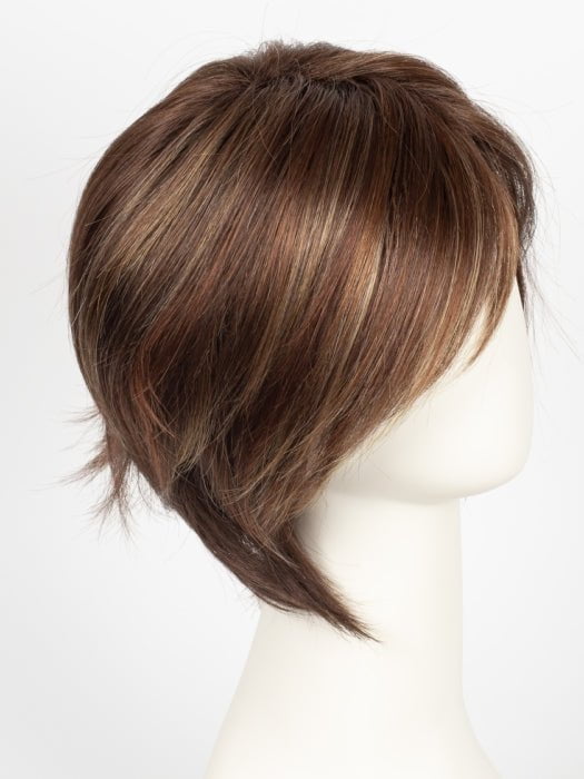 RAZBERRY-ICE-R | Rooted Dark Auburn with Medium Auburn Base with Copper and Strawberry Blonde Highlights