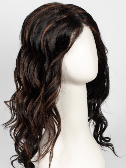 1BRH30 CHOCOLATE PRETZEL | Soft Black with 33% Gold-Red Highlights