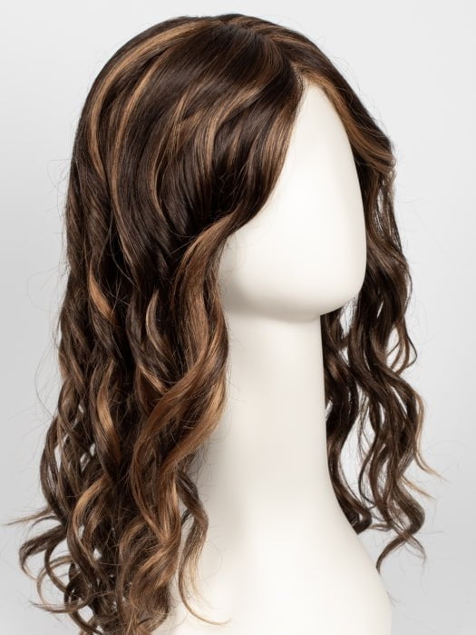 6F27 CARAMEL RIBBON  | Natural Gold Brown with Medium Red-Gold Blonde Highlights and Tips