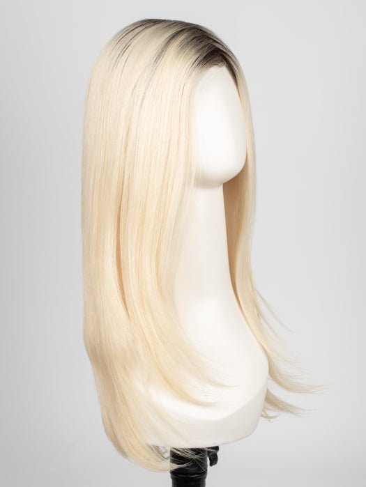 613/102S8 | Pale Natural Gold Blonde and Pale Platinum Blonde Blend, Shaded with Medium Brown