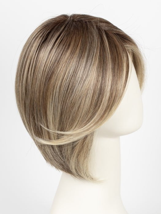 SS12/22 SHADED CAPPUCCINO | Light Golden Brown Evenly Blended with Cool Platinum Blonde Highlights and Dark Roots