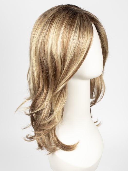 14/26S10 | Light Gold Blonde and Medium Red-Gold Blonde Blend, Shaded with Light Brown