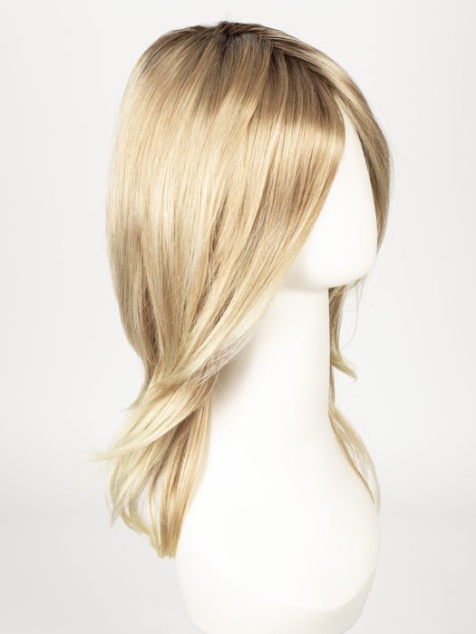 27T613S8 | Medium Red-Gold Blonde and Pale Natural Gold Blonde Blend, Shaded with Medium Brown