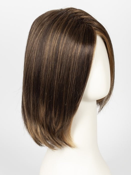 6F27 CARAMEL RIBBON | Dark Brown with Light Red-Gold Blonde Highlights and Tips