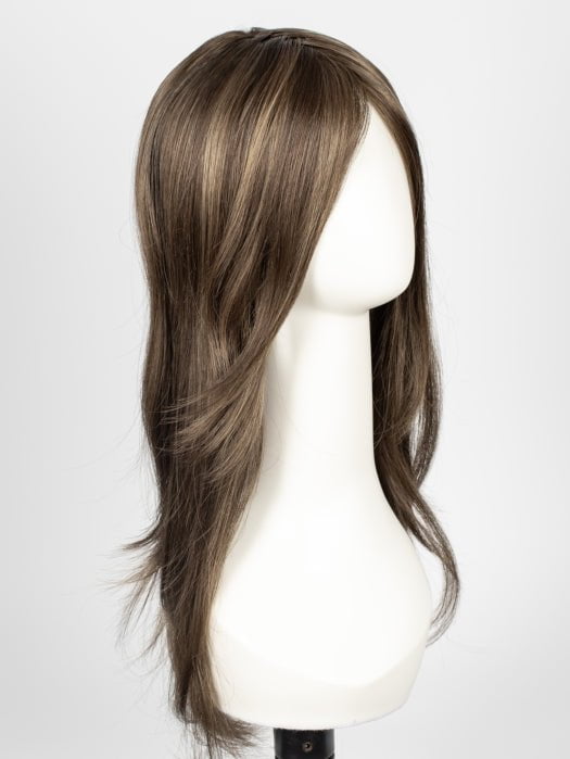 8RH14 HOT COCOA  | Medium Brown  with 33% Medium Natural Blonde Highlights