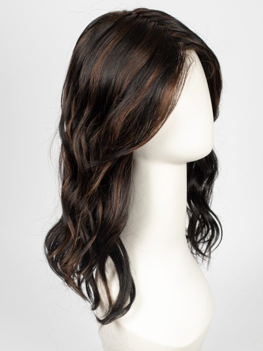 1BRH30 CHOCOLATE PRETZEL | Soft Black with 33% Gold-Red Highlights