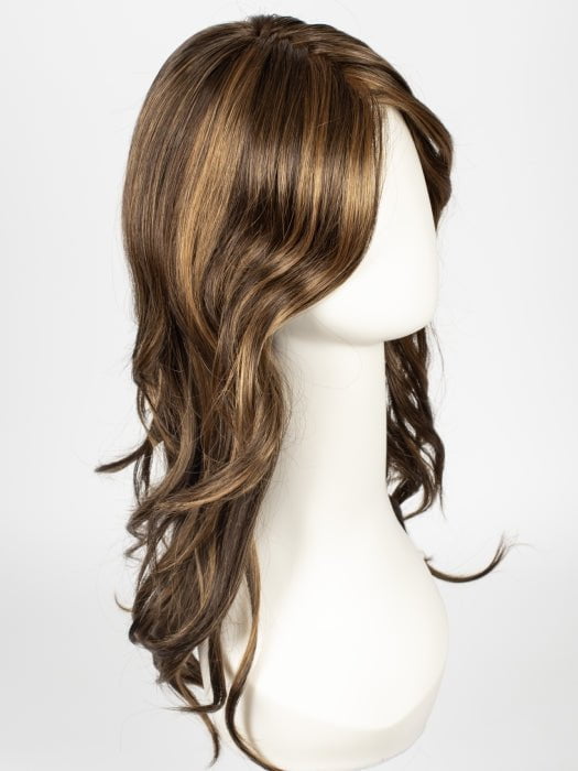 6F27 CARAMEL RIBBON  | Dark Brown with Light Red-Gold Blonde Highlights and Tips