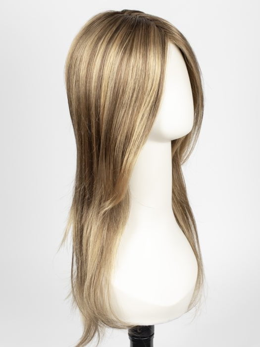 Color 24BT18 = Blonde Éclair: Dk Ash Brown & Honey Blonde Blend, w/ Honey Blonde Tips