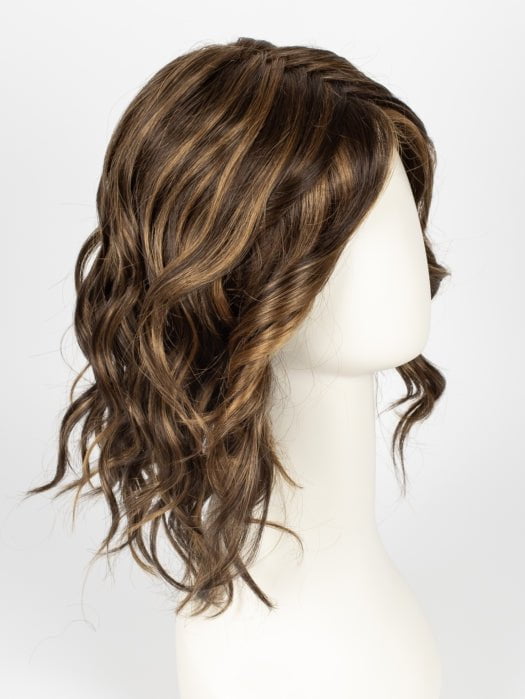 6F27 CARAMEL RIBBON | Dark Brown with Light Red-Gold Blonde Highlights and Tips