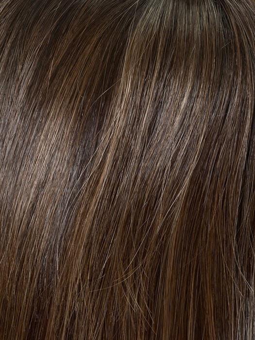 AMARETTO-CREAM | Dark Brown roots with overall Medium Brown base with Honey Blonde highlights