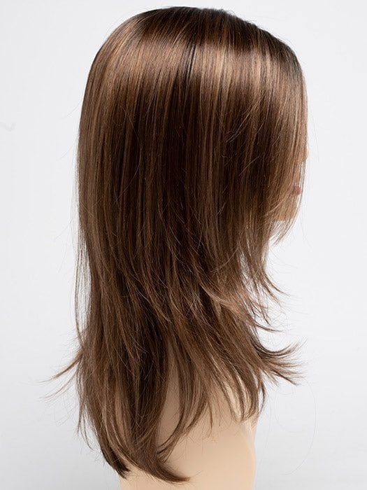 CINNAMON TOFFEE | Neutral to Warm Light Brown with Dark Brown Roots