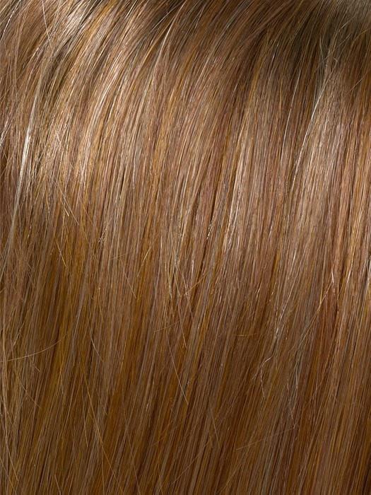 CREAMED-COFFEE | Medium Brown roots and base with Cinnamon and Golden Blonde highlights