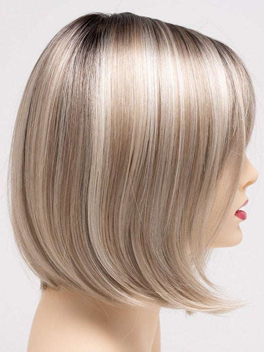 SILKY BEIGE | Light Platinum Blonde with Dark Brown Roots 