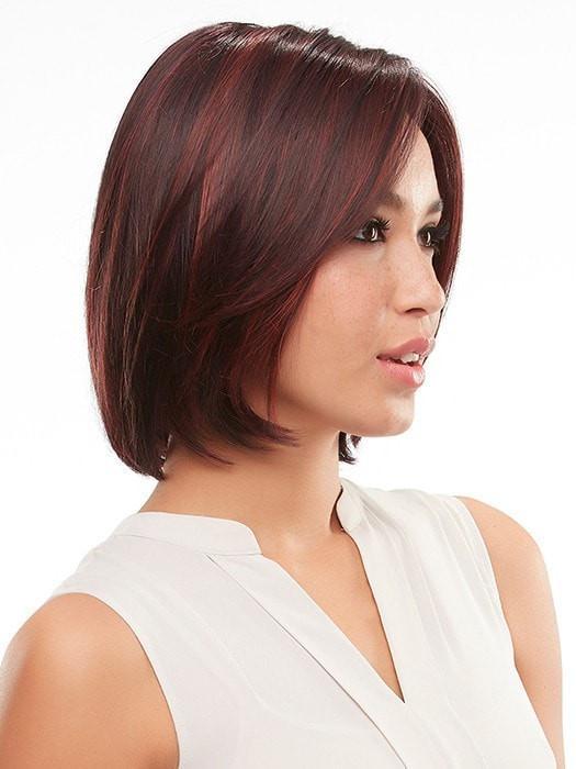 KRISTEN Jon Renau in FS2V/31V CHOCOLATE CHERRY | Black/Brown Violet, Medium Red/Violet Blend with Red/Violet Bold Highlights