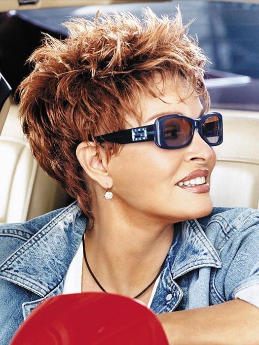 POWER by Raquel Welch in R28S GLAZED FIRE	| Fiery Red  with Bright Red Highlights on Top